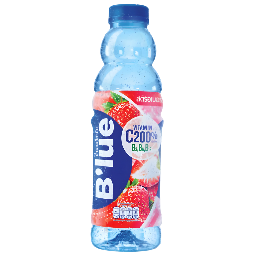 B'lue Fraise Vitaminée – Boisson Fruitière Enrichie en Vitamine C et Vitamines B