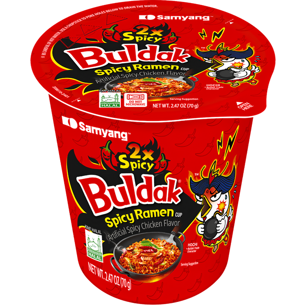 Samyang Buldak 2X Spicy Cup – 70 g – produit importé chez Gr’eat Gourmandises