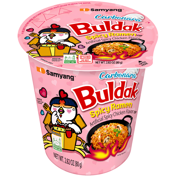 Samyang Buldak Carbonara Cup – 80 g – produit importé chez Gr’eat Gourmandises