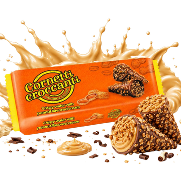 Cornetti Croccanti Cacahuète JIW – 100 g