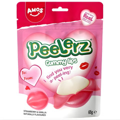 Amos Peelerz Gummy Lips Strawberry & Vanilla