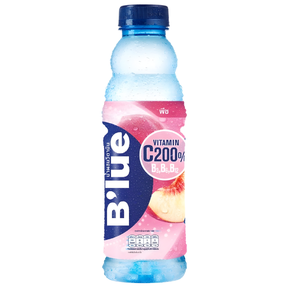 B'lue Pêche Vitaminée – Boisson Fruitière Enrichie en Vitamine C