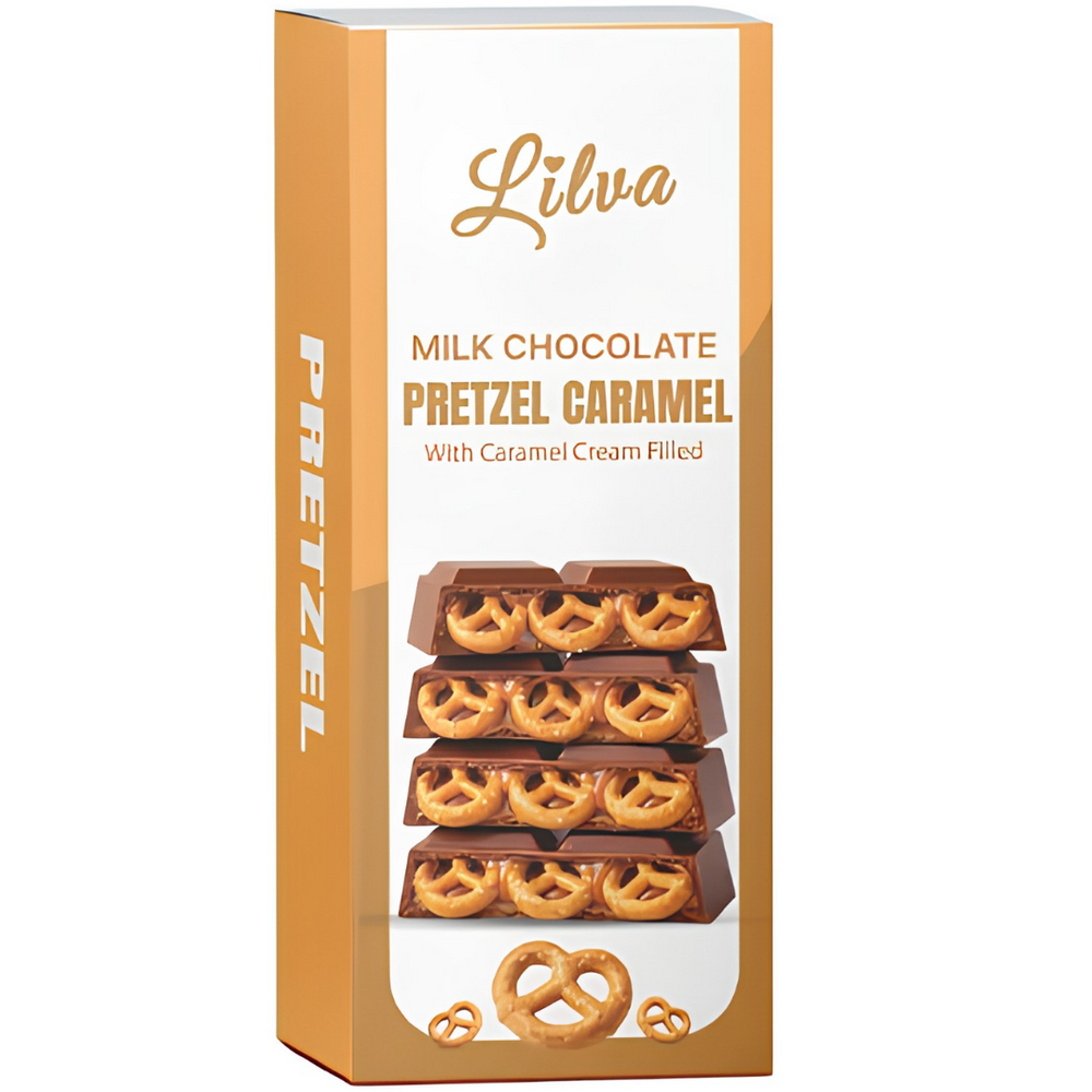 Lilva Chocolat au Lait Bretzel Caramel 95 g