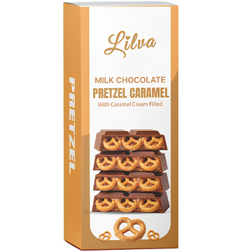 Lilva Chocolat au Lait Bretzel Caramel 95 g