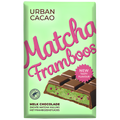 Urban Cacao Matcha Framboos – Tablette de Chocolat au Lait Fourrée Matcha & Framboise