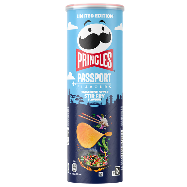 Pringles Passport Flavours Japanese Style Stir Fry | Chips Japonaises Édition Limitée – produit importé chez Gr’eat Gourmandises