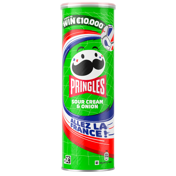 Pringles Sour Cream & Onion Allez La France | Édition Limitée Football – produit importé chez Gr’eat Gourmandises