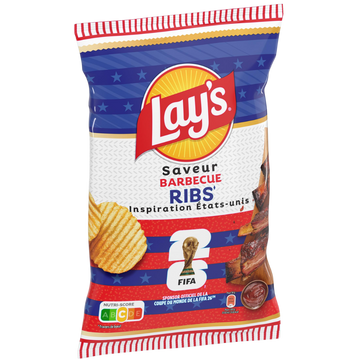 Lay's Saveur Barbecue Ribs FIFA 26 | Chips Ondulées Édition Limitée