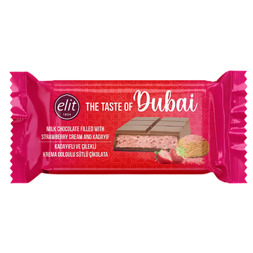Elit The Taste of Dubai Strawberry & Kadayif – Chocolat au Lait Fourré Fraise et KadaïF dlc 03.08.2026