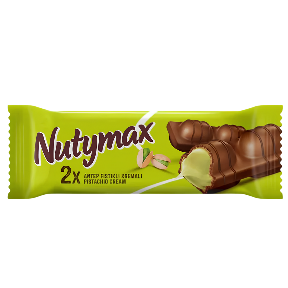 Nutymax Pistachio Cream 2x – Barres Chocolatées Fourrées à la Crème de Pistache