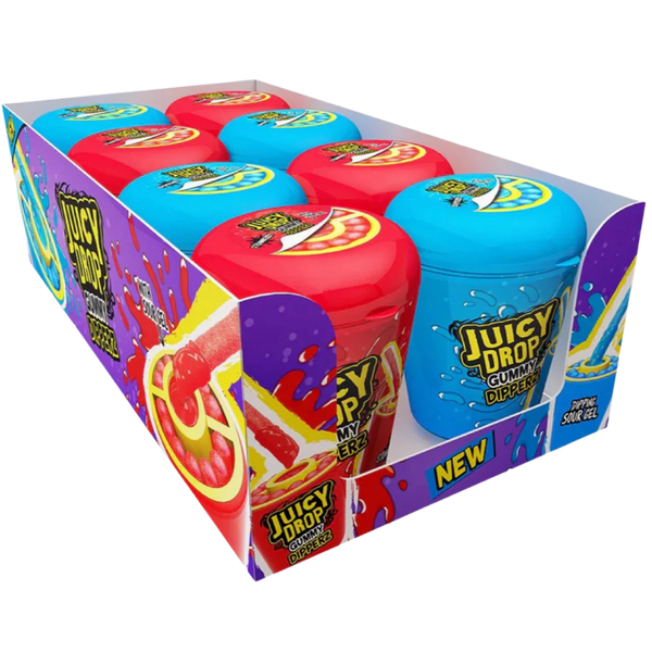Juicy Drop Gummy Dippers – Bonbons Gélifiés à Tremper dans un Gel Ultra Acidulé – produit importé chez Gr’eat Gourmandises