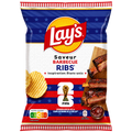 Lay's Barbecue Ribs FIFA Edition – Chips Ondulées Saveur Travers de Porc Barbecue Inspiration Américaine