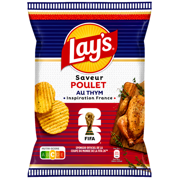 Lay’s Wavy Poulet au thym FIFA – 120 g