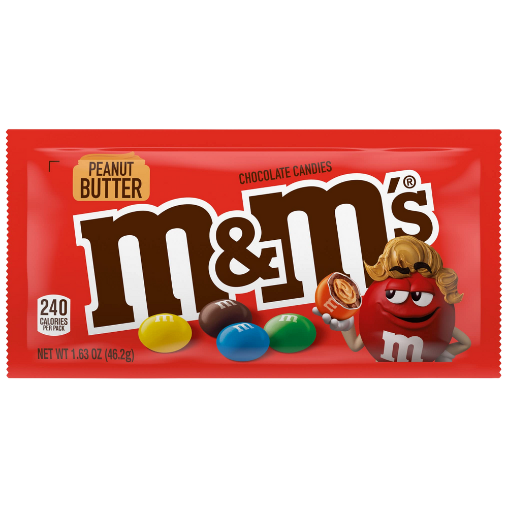 M&M's Peanut Butter – Bonbons Chocolatés Fourrés au Beurre de Cacahuète 46,2 g