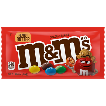 M&M's Peanut Butter – Bonbons Chocolatés Fourrés au Beurre de Cacahuète 46,2 g
