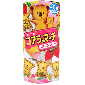 Lotte Koala no March Strawberry – Biscuits Fourrés à la Fraise Japonais