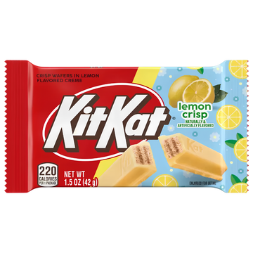 KitKat Lemon Crisp – Gaufrette Croustillante Enrobée de Chocolat Blanc Saveur Citron