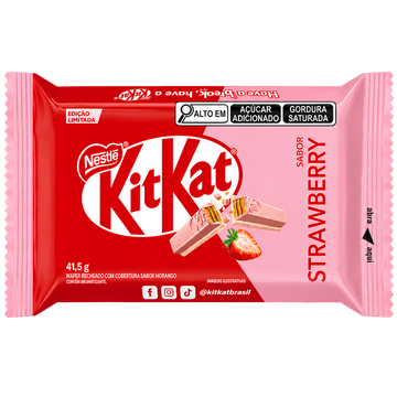KitKat Strawberry – Gaufrette Croustillante Enrobée au Goût Fraise Édition Limitée