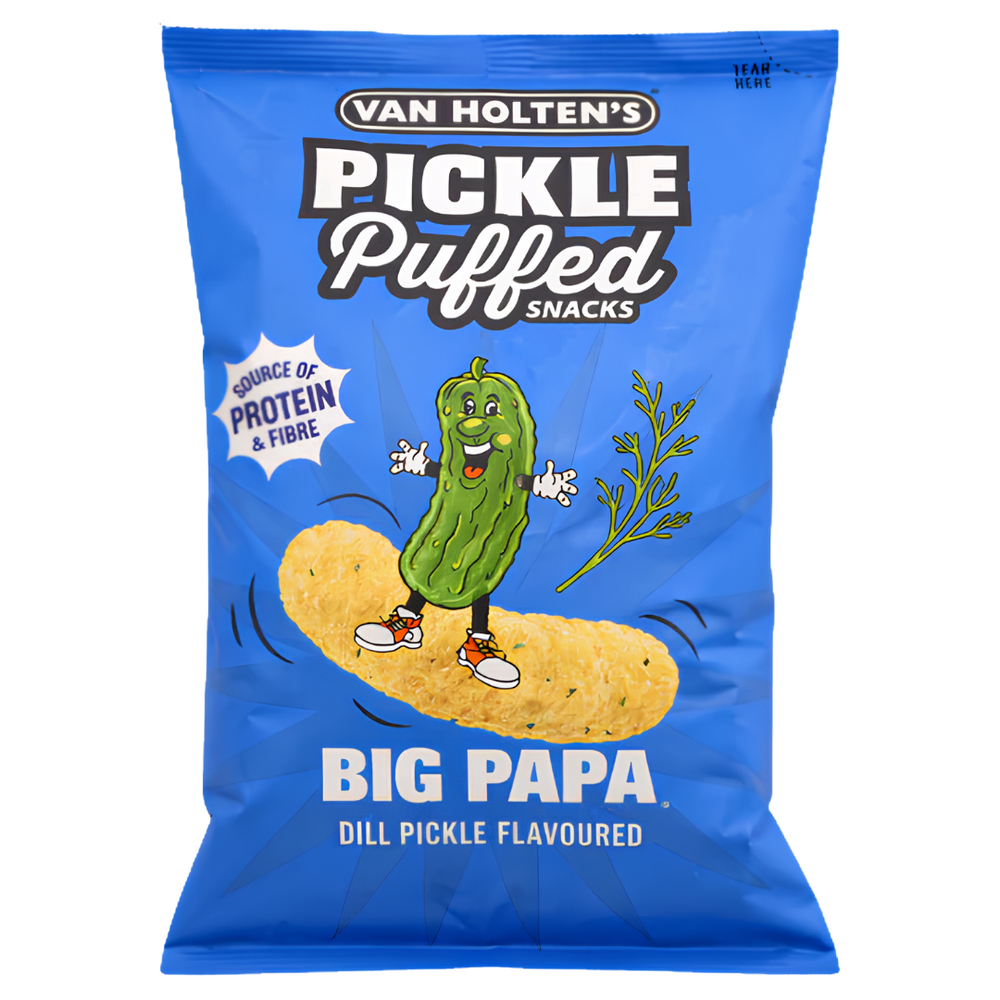 Van Holten's Pickle Puffed Big Papa – Snack Soufflé Saveur Cornichon Aneth (Dill Pickle)