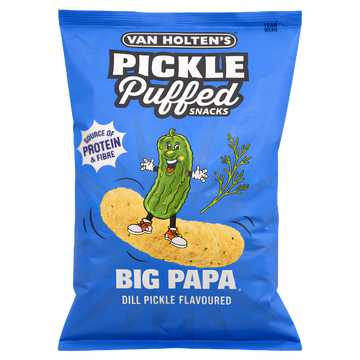 Van Holten's Pickle Puffed Big Papa – Snack Soufflé Saveur Cornichon Aneth (Dill Pickle)