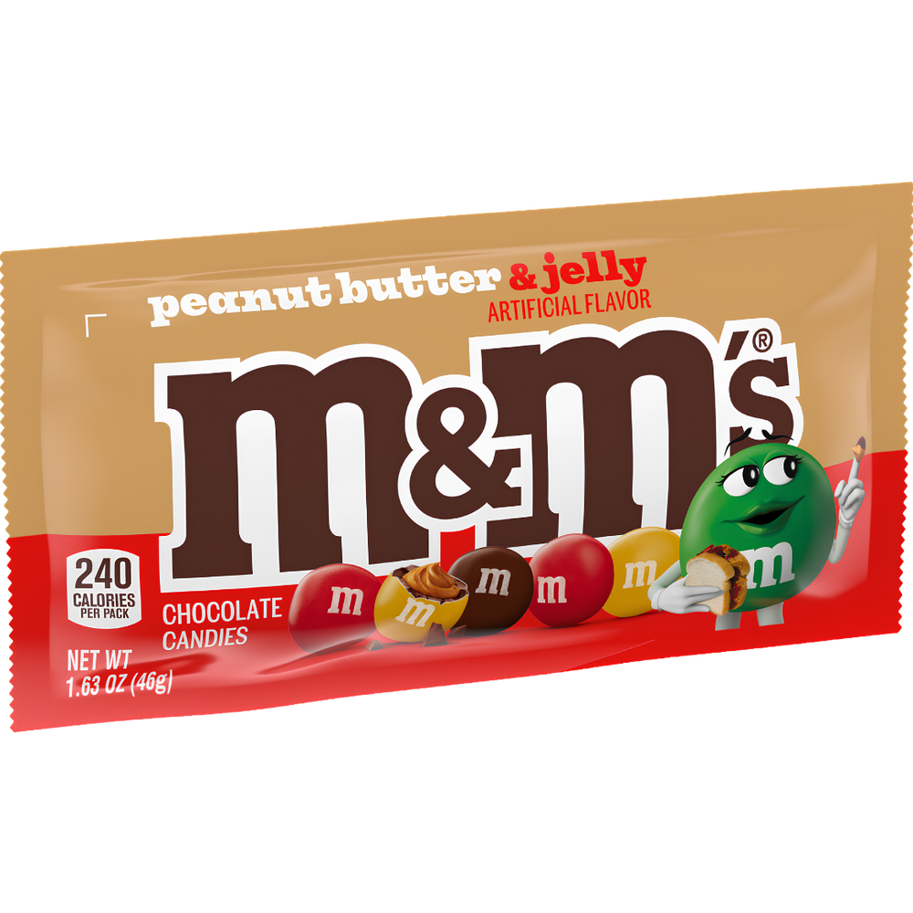 M&M's Peanut Butter & Jelly – Bonbons Chocolat au Beurre de Cacahuète et Gelée Édition Limitée