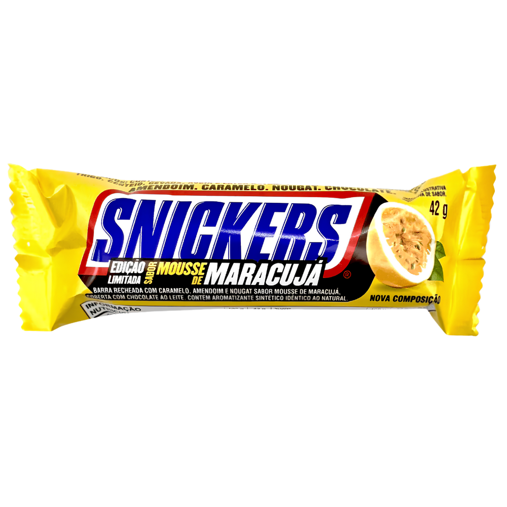 Snickers Mousse Maracujá – Barre Chocolatée au Fruit de la Passion Édition Limitée