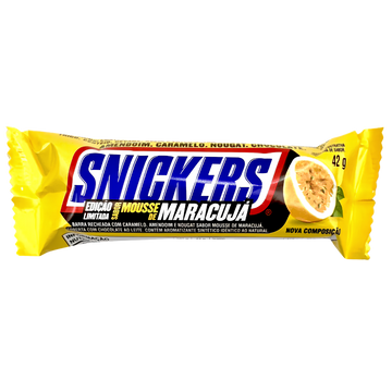 Snickers Mousse Maracujá – Barre Chocolatée au Fruit de la Passion Édition Limitée