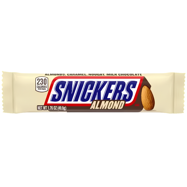 Snickers Almond – Barre aux amandes 49,9 g – produit importé chez Gr’eat Gourmandises