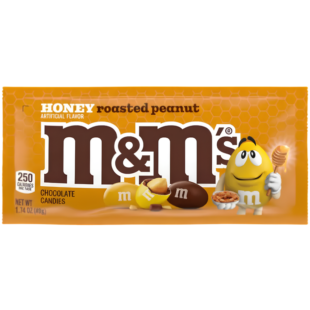 M&M's Honey Roasted Peanut – Bonbons Chocolatés aux Cacahuètes Grillées Saveur Miel 48 g