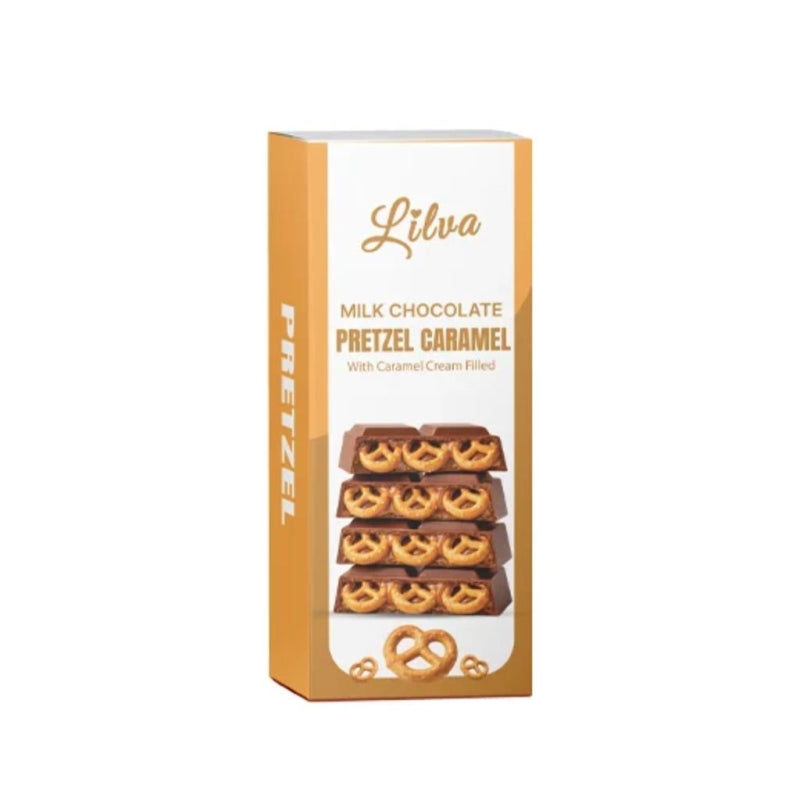 Lilva Chocolat au Lait Bretzel Caramel 95 g - produit importé vendu à l'unité