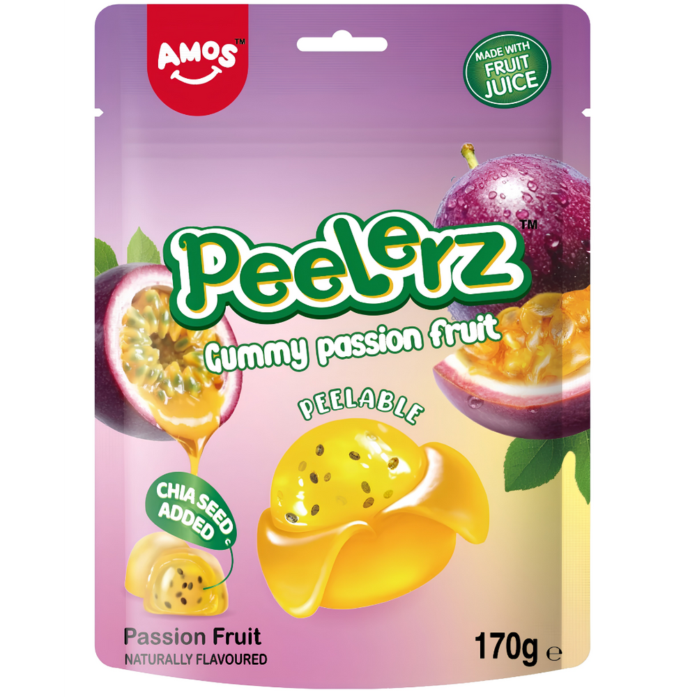 Amos Peelerz Gummy Passion Fruit – 170 g