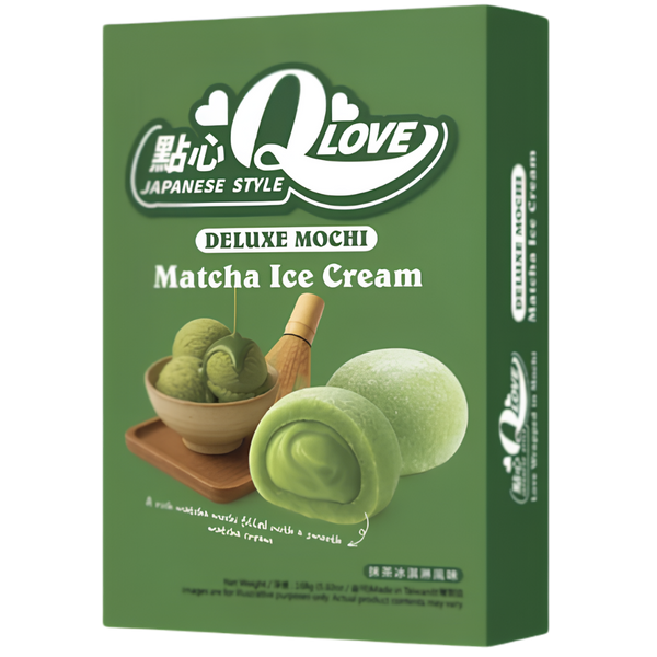 QLove Mochi Deluxe Glace au Matcha – 168 g