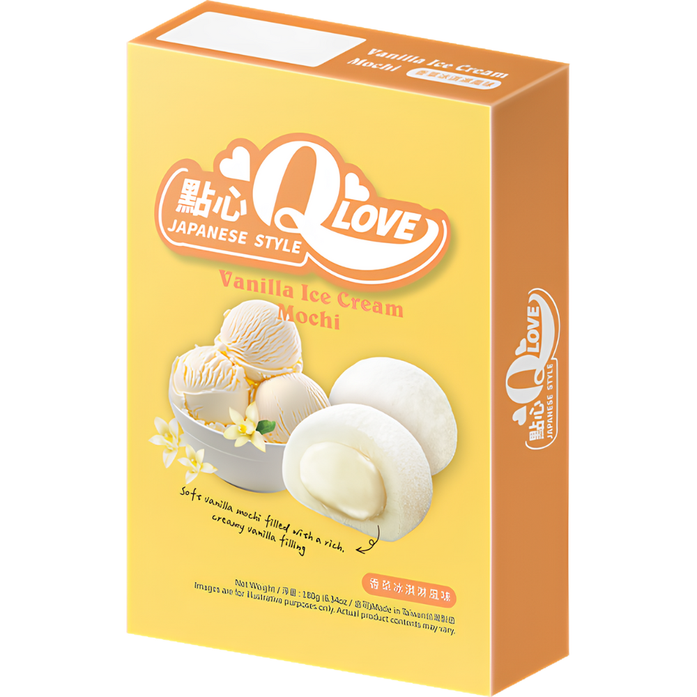 QLove Mochi Deluxe Glace à la Vanille – 180 g