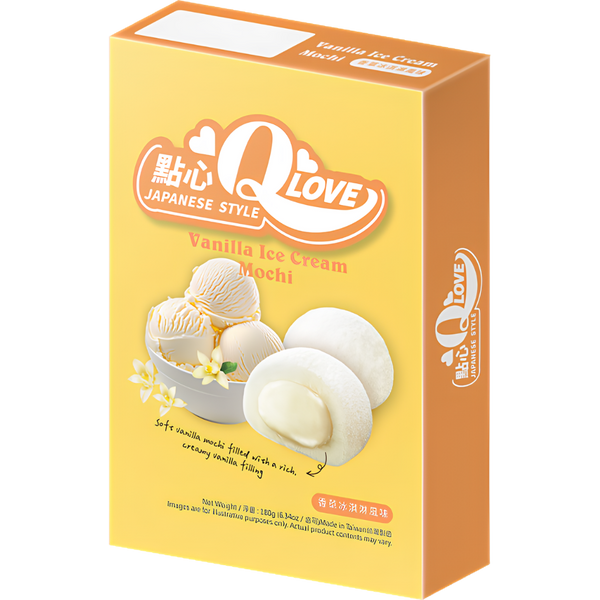 QLove Mochi Deluxe Glace à la Vanille – 180 g