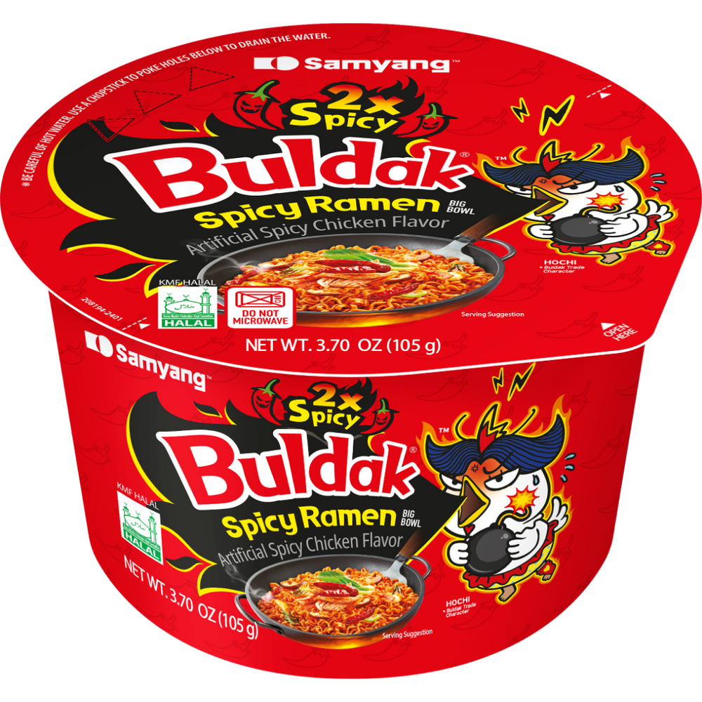 Samyang Bowl Noodle 2x Spicy & Hot Chicken 105 g