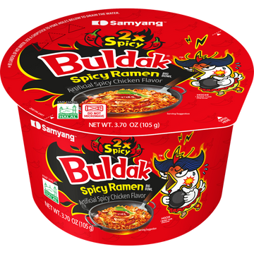 Samyang Bowl Noodle 2x Spicy & Hot Chicken 105 g