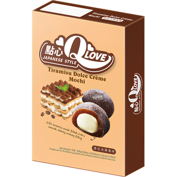 QLove Mochi Deluxe Tiramisu Dolce Crème – 180 g
