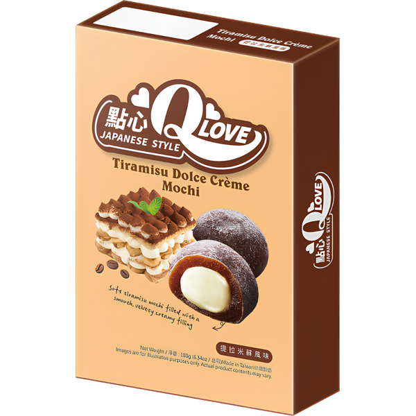 QLove Mochi Deluxe Tiramisu Dolce Crème – 180 g
