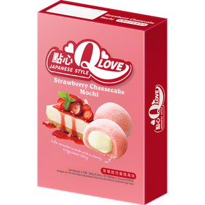 QLove Mochi Deluxe Cheesecake à la Fraise – 180 g