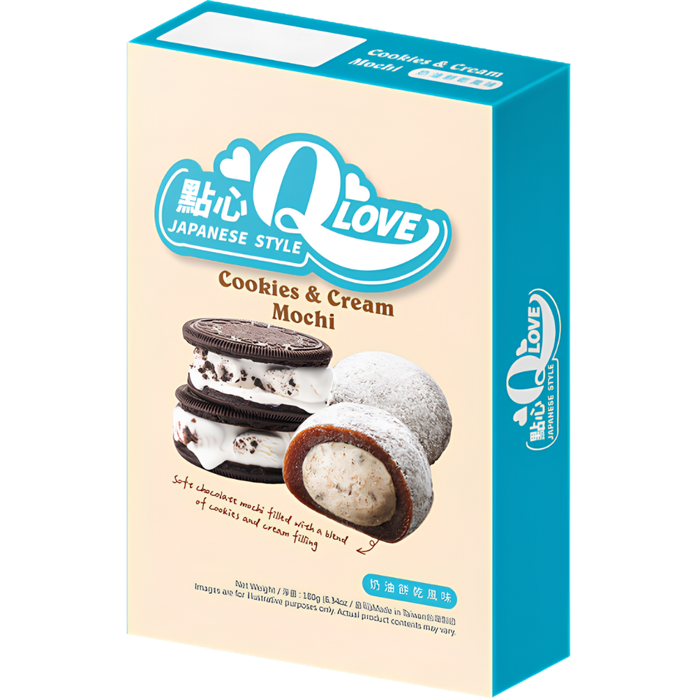 QLove Mochi Deluxe Cookies & Cream – 180 g
