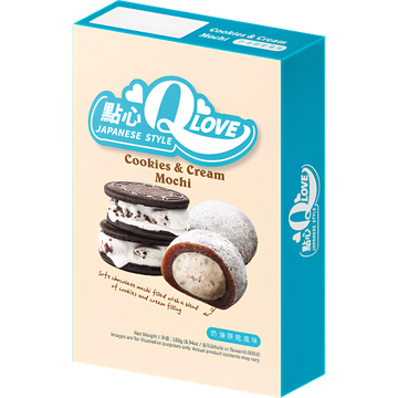 QLove Mochi Deluxe Cookies & Cream – 180 g