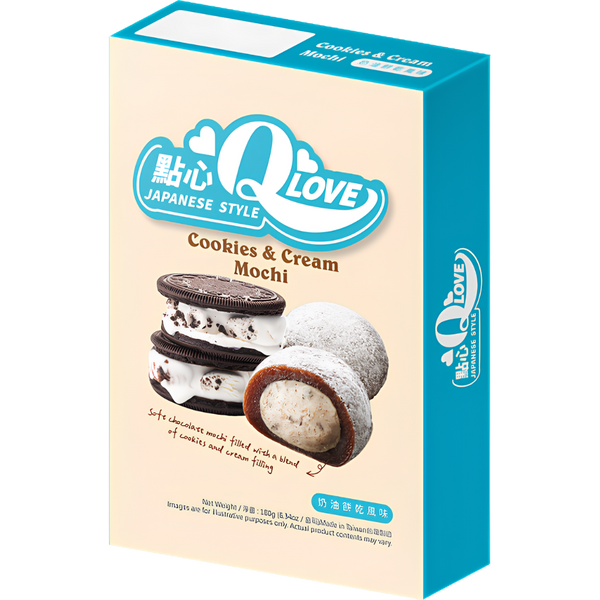 QLove Mochi Deluxe Cookies & Cream – 180 g