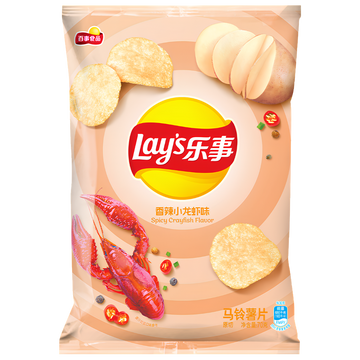 Lay’s Spicy Crayfish – Chips chinoises écrevisse épicée 70 g