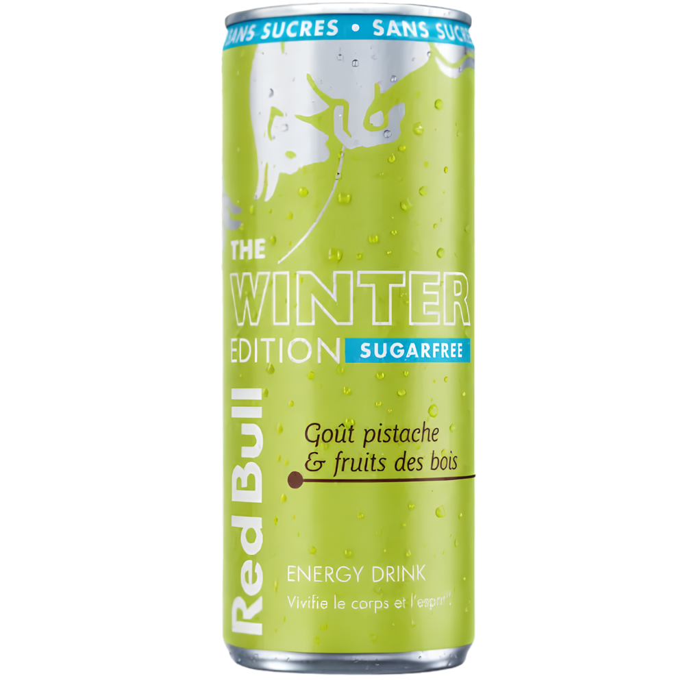 Red Bull Winter Edition Pistache & Fruits des Bois Sans Sucres – 250 ml