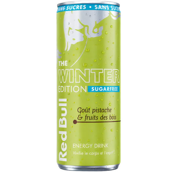 Red Bull Winter Edition Pistache & Fruits des Bois Sans Sucres – 250 ml