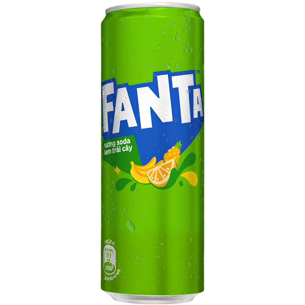 Fanta Soda Cream Fruit – Soda crème aux fruits Canette 320 ml
