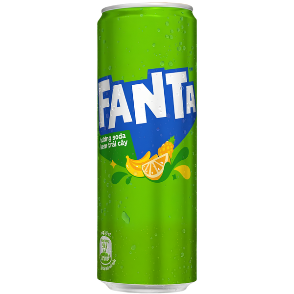 Fanta Soda Cream Fruit – Soda crème aux fruits Canette 320 ml