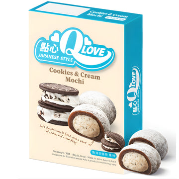 Qlove Cookies & Cream Mochi 🇹🇼