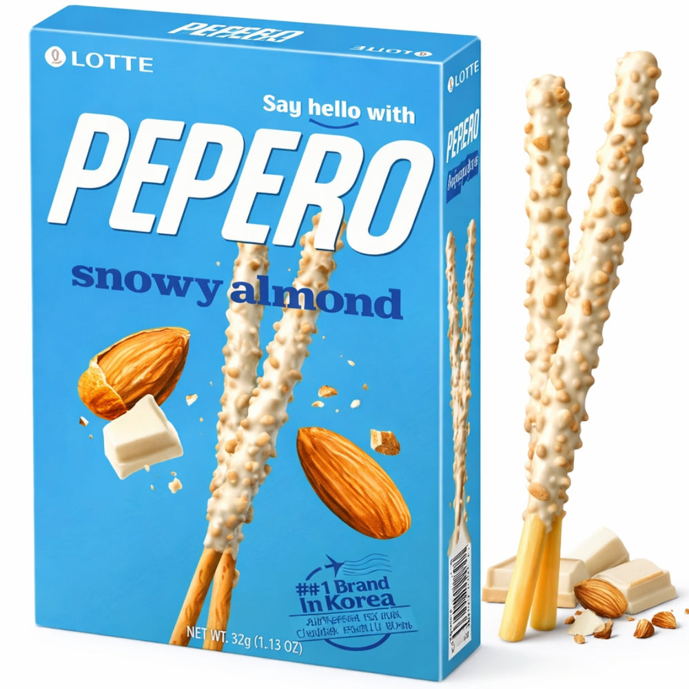 Lotte Pepero Snowy Almond 🇰🇷