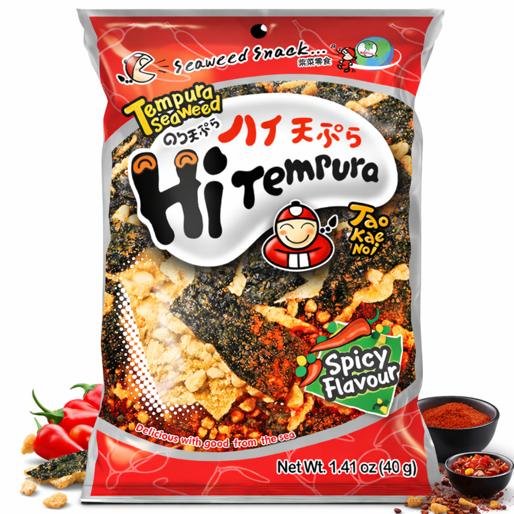 Tao Kae Noi Tempura Hot & Spicy Seaweed 🇹🇭